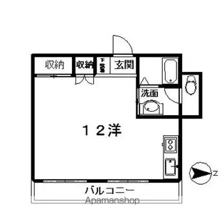 サラーレ新町【203号室】の間取り