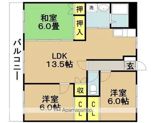 サンジェルマンⅤ【303号室】の間取り