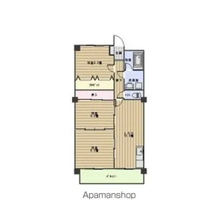 サンハイツいぼら【4階】の間取り