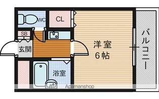 エクセレント上新 ラルク【2階】の間取り