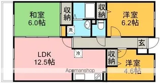 ミレニアム・リュウ【3階】の間取り