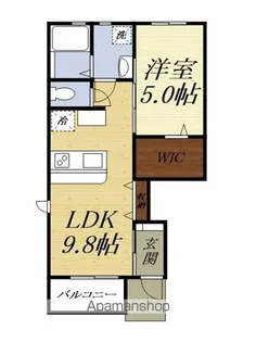 LOTUS浅羽【1階】の間取り