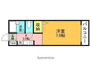 コーポ西井【1階】の間取り
