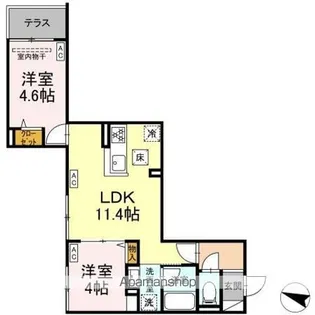 セレスティア中野鷺ノ宮【1階】の間取り