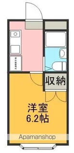 ヒル・ラ・ヴィレット【203号室】の間取り