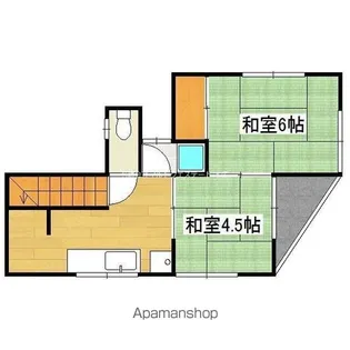 玉利アパート【2階】の間取り