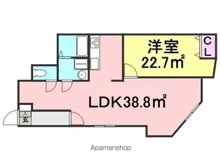 第三三功ビル【302号室】の間取り
