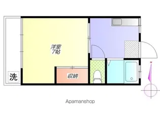 ハイツカナン【2階】の間取り