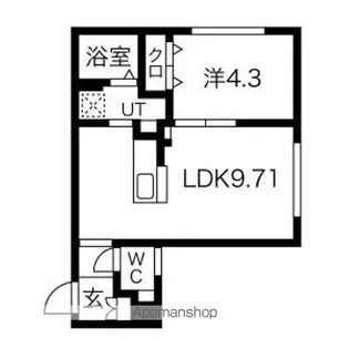 amadeus本通【403号室】の間取り