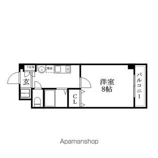 ROOMS OOJI【5階】の間取り