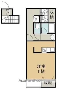 アスコット栄【2階】の間取り