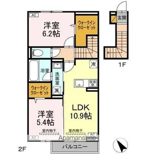 ラヴェール【2階】の間取り