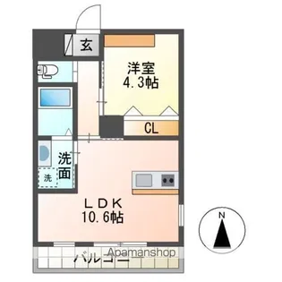 モンテリブロ【2階】の間取り