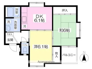 メゾン高平【2階】の間取り
