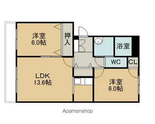 エルドラード栄町A【402号室】の間取り