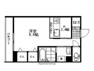 THEHAUS【204号室】の間取り