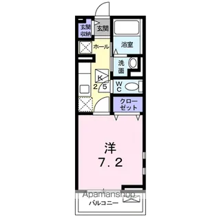キルシュ ブラウ【1階】の間取り