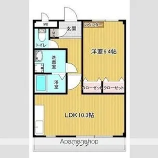 リバーサイド・愛【1階】の間取り