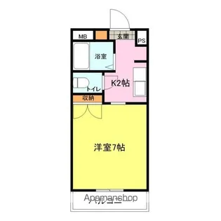 創建ビル【503号室】の間取り