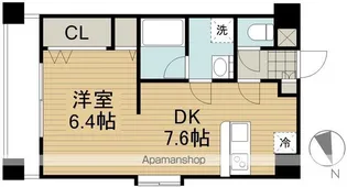 しゃとれ小松島【2階】の間取り