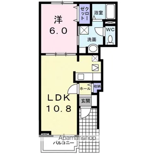 ラシュール コートⅡ【1階】の間取り