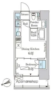 パークアクシス芝浦キャナル【4階】の間取り