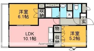 メゾン・アラモード【2階】の間取り