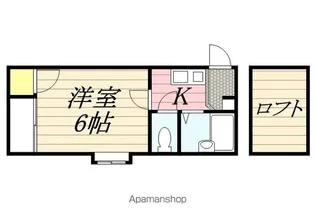 コンフォートベネフィス姪浜【101号室】の間取り