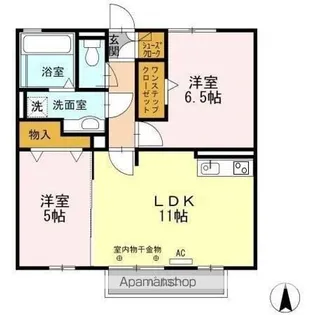 ミント A【2階】の間取り