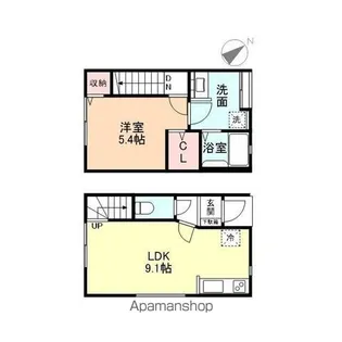 NEO SQUARE Ⅴ【101号室】の間取り