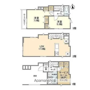 埼玉県戸田市喜沢2丁目【一戸建】の間取り