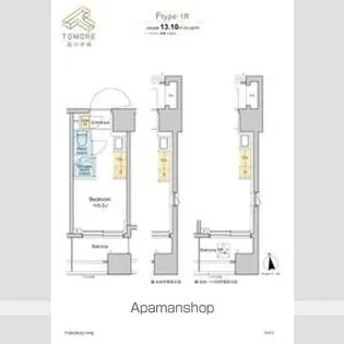 1Rの間取り画像