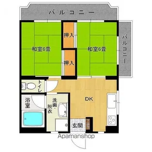 メゾンドール三宅【402号室】の間取り