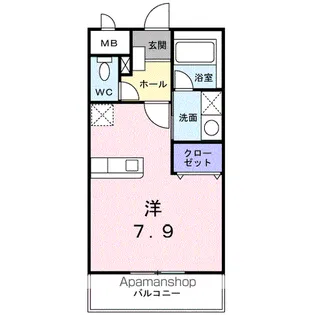 プリマヴェーラ上町【302号室】の間取り