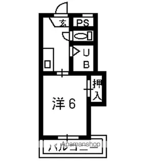 シャトレ若葉【102号室】の間取り