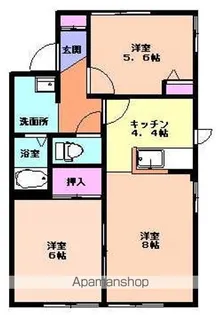 イーハトーボ柏【101号室】の間取り