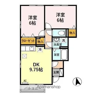 カトルセゾン A【1階】の間取り
