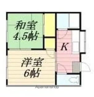 秋山アパート【2階】の間取り