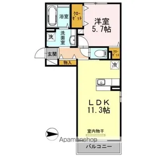 パティオ【2階】の間取り