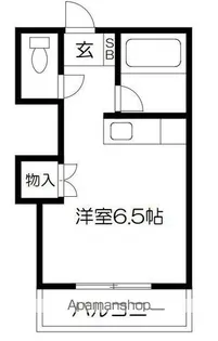 エンゼルハイツ九品寺【106号室】の間取り
