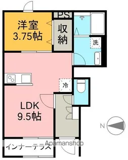リーブルファイン戸田【1階】の間取り
