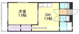 1DKの間取り画像