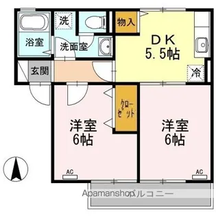 SEJOUR KIKKAWA【1階】の間取り