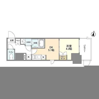 OPEN BLOOM SUMIDA YAHIRO【1階】の間取り