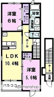 ネオブローテ【2階】の間取り