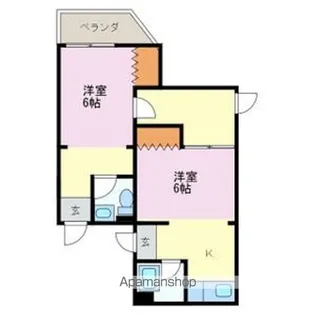 第29プロスパー葵【10310号室】の間取り