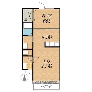 ESPOIR2008【1階】の間取り