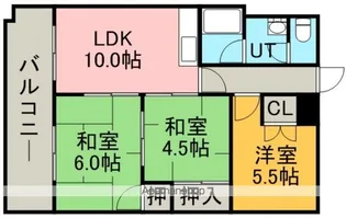 平岸グランドハイツ【4階】の間取り