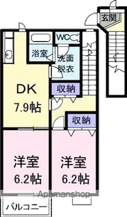 香川県坂出市林田町【アパート】の間取り