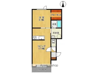 デスパシオⅢ【3B号室】の間取り